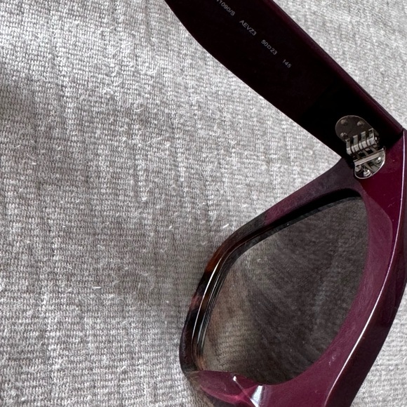 Celine Burgundy/Tortoise Catherine Sunglasses - Picture 3 of 3